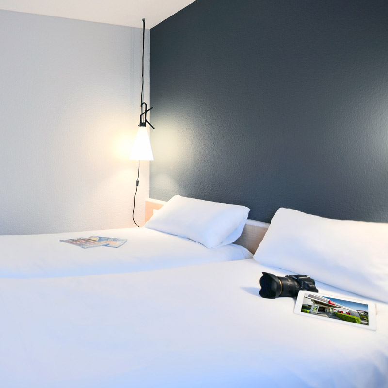Chambre twin h&ocirc;tel Ibis Nantes