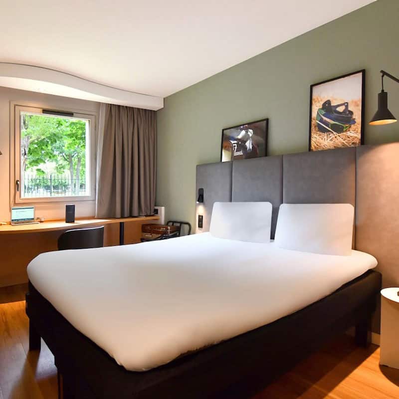 chambre double de l'hotel Ibis Nantes La Beaujoire