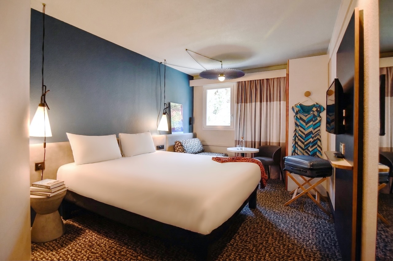 chambre double de l'hotel Ibis Nantes La Beaujoire