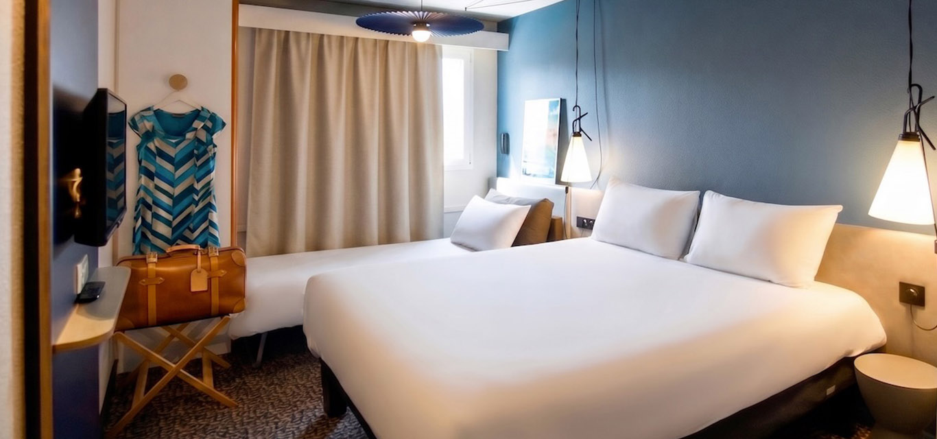 chambre triple de l'hotel Ibis Nantes La Beaujoire